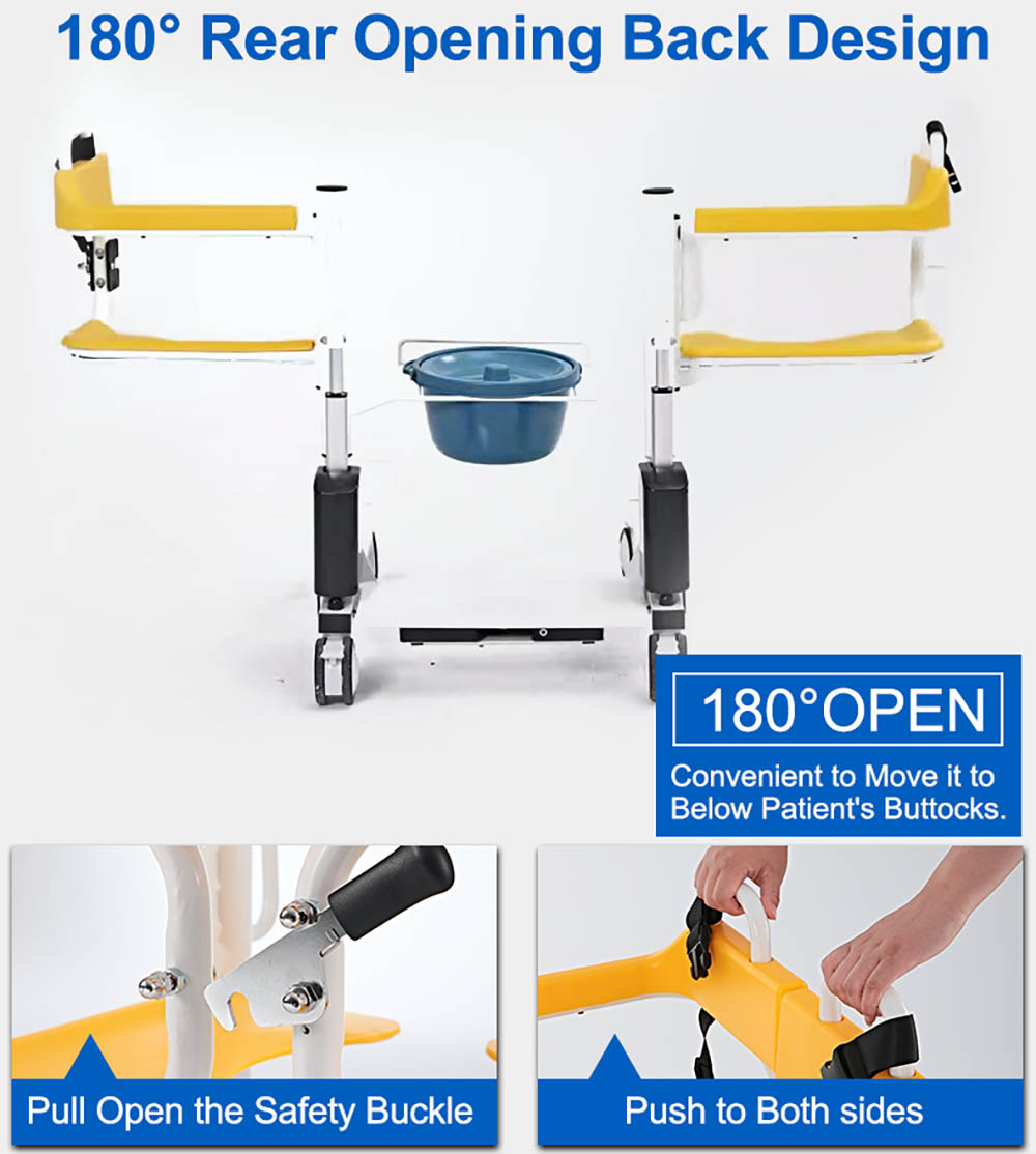Kursi Transfer Lift Listrik Multi-fungsi Zuowei ZW387D Kanggo Patient-2 (3)