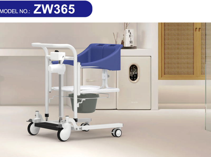 Patient lift transfer wheel chair, commode toilet shower wheel chair