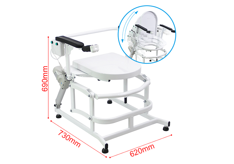 सुरक्षित बाथरूम उपकरण इलेक्ट्रिक लिफ्ट शौचालय कुर्सी ज़ुओवेई ZW266