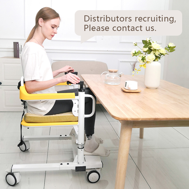 Manual Lift Transfer Chair Zuowei ZW366S For Elderly (3)
