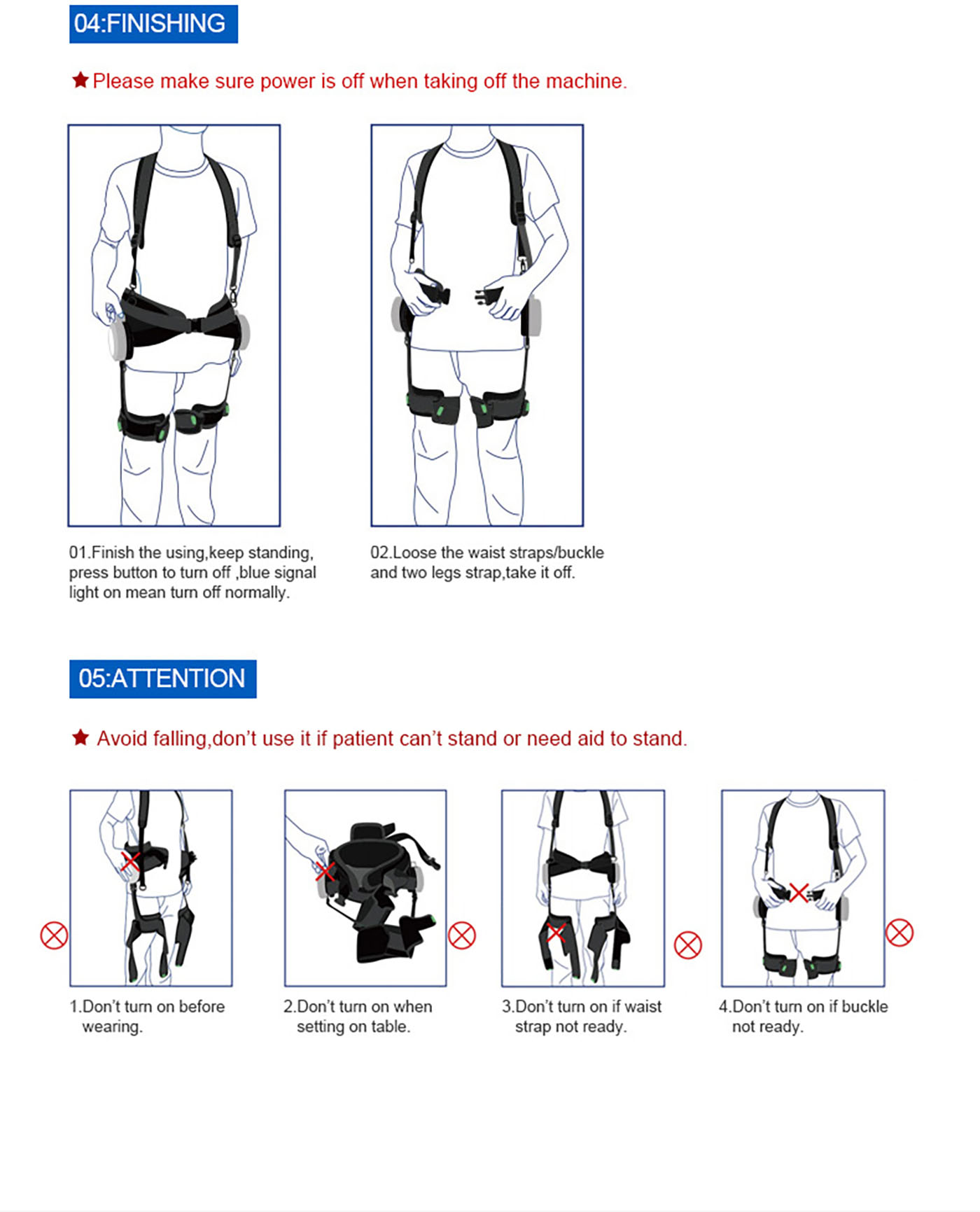බලගතු Exoskeleton Lower Limb Walking Aid Robot Zuowei ZW568-5 (7)