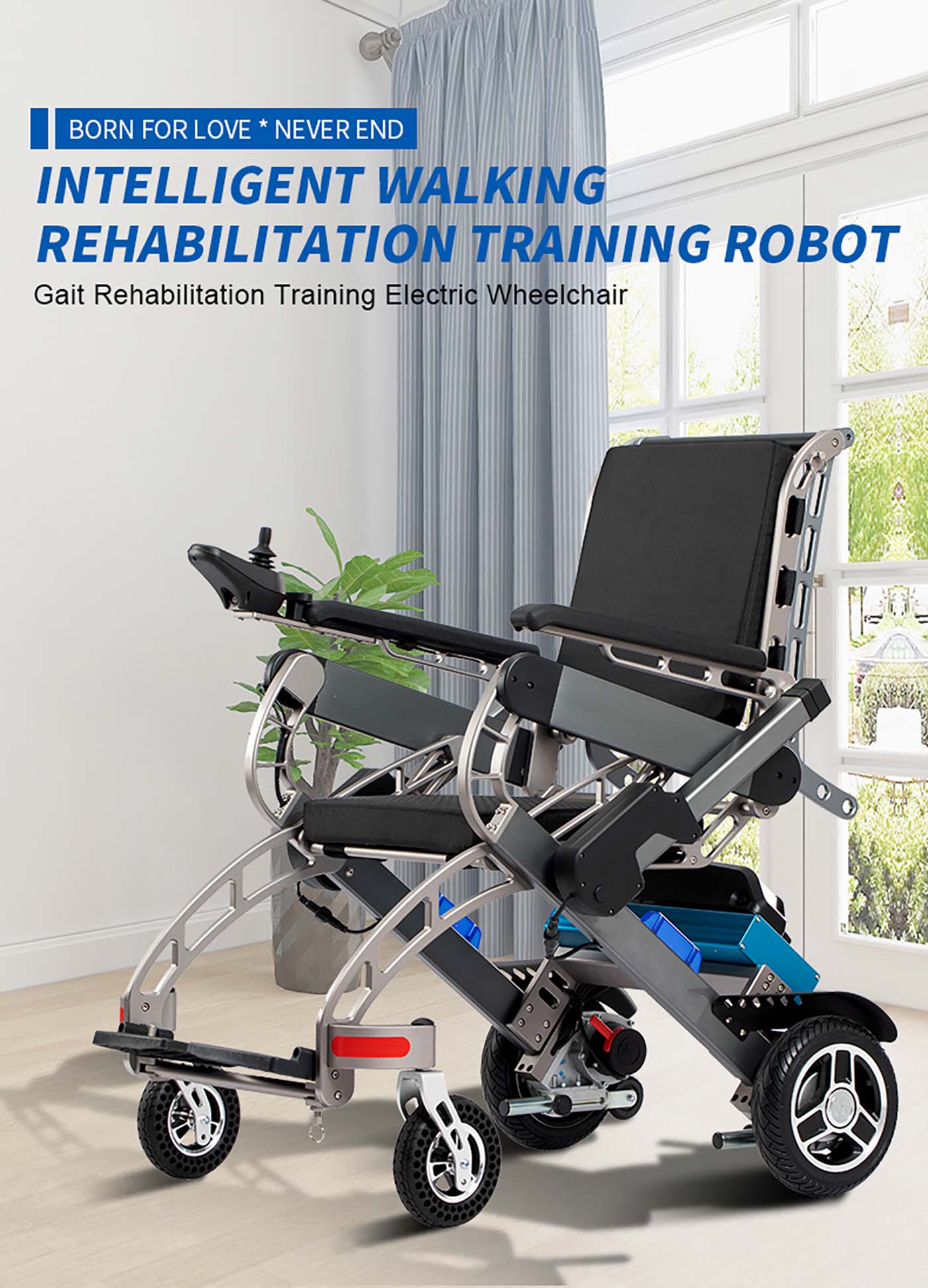 Rehabilitation Gait Training Walking Aids Electric Wheelchair Zuowei ZW518-5 (1)