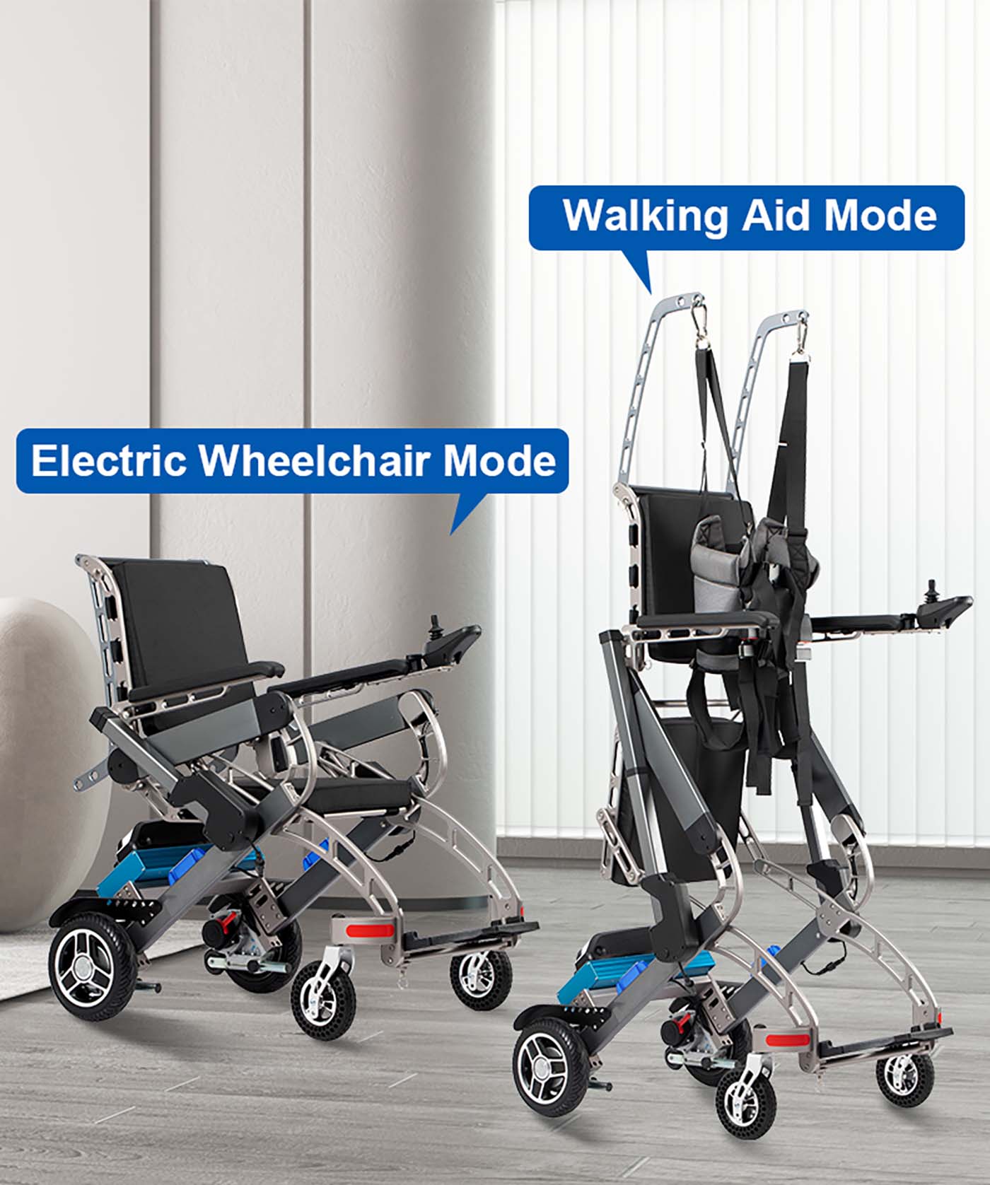 Rehabilitation Gait Training Walking Aids Electric Wheelchair Zuowei ZW518-5 (2)