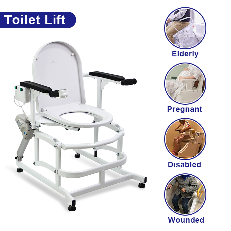 Safe Bathroom Equipment Electric lift toilet chair Zuowei ZW266 (1)