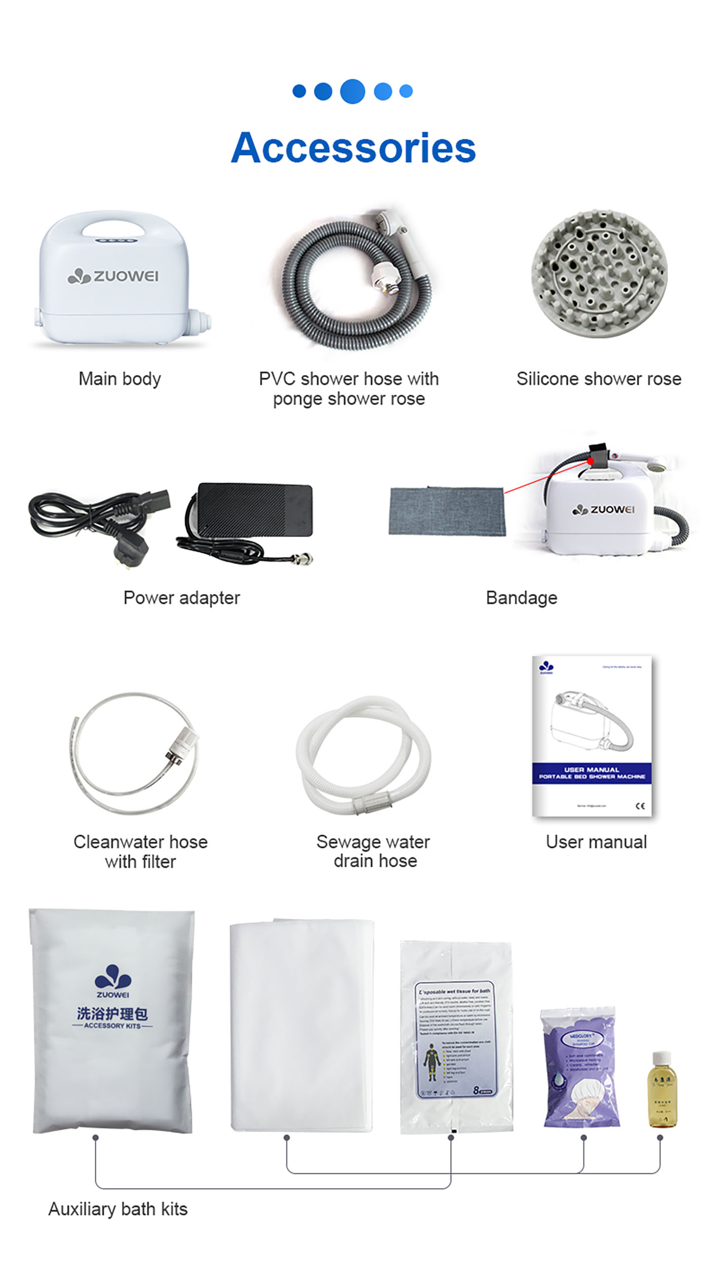 ZW186Pro Portable Bed Shower Machine-4 (1)