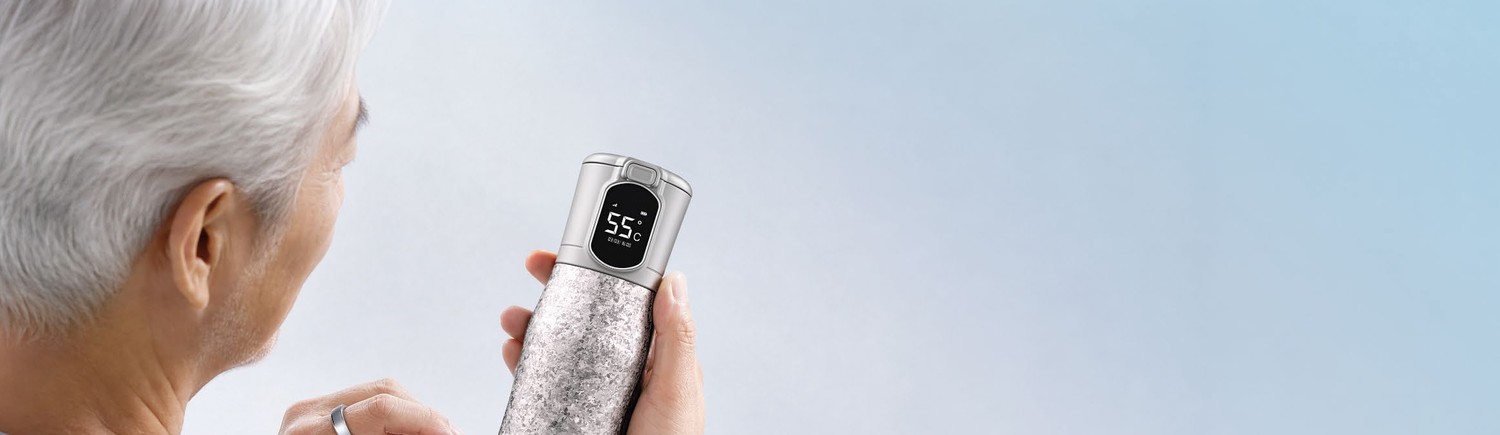 Smart Health Ring paired with the Smart Dingdang Cup